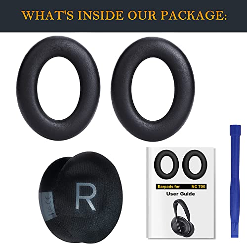 SOULWIT Earpads for Bose 700(NC700/NC 700) Headphones - Black - color: Black