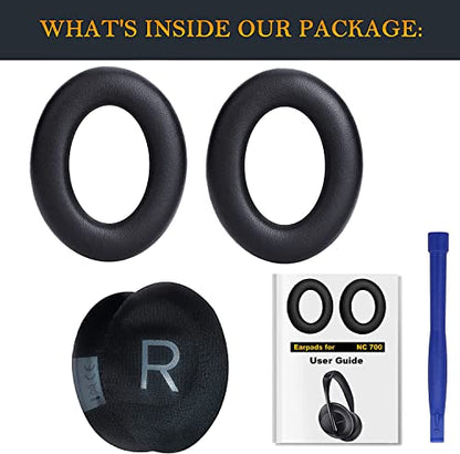 SOULWIT Earpads for Bose 700(NC700/NC 700) Headphones - Black - color: Black