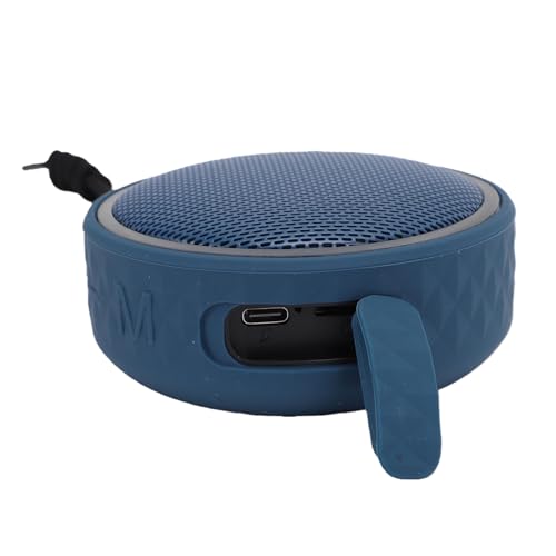 GOWENIC Bluetooth Shower Speaker, IPX6 with Suction Cup, Bluetooth 5.3 Fast Connect, for Camping Poolside Shower Hanging (Blue) - color: Blue