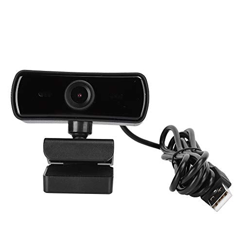 1080P Webcam, USB Webcam with Microphone USB Computer Web Camera, Plug and Play for Live Broadcast Net Class Conferencing Video Calling (Black)