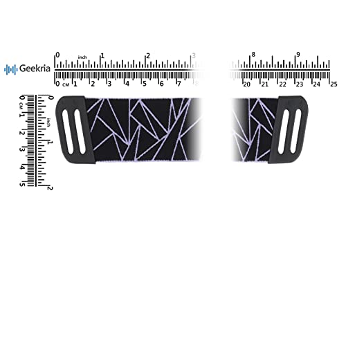 Geekria Mesh Fabric Headband Pad Compatible with Logitech G733, G335, G535 Headphones, Replacement Band Repair Part (Black/Purple) - color: Black / Purple