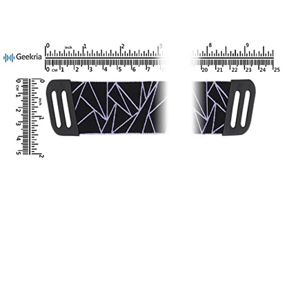 Geekria Mesh Fabric Headband Pad Compatible with Logitech G733, G335, G535 Headphones, Replacement Band Repair Part (Black/Purple) - color: Black / Purple
