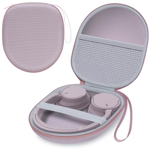 Headphone Case for TALIX/JLab/Sony/JBL/TOZO/BERIBES Etc Headphones,Mauve - color: Mauve