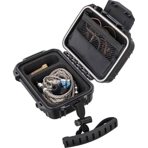 in Ear Monitor Hard Case - IEM, in Ears, Headphones, Earphones, Earbuds. Suitable for KZ ZS10/ZS10 Pro/ZSN/ZST/ZEX/AS10/AS16/ZSN Pro X/YINYOO CCZ Melody Compact - Two Sizes - GIGCASE® (Large) - size: Large