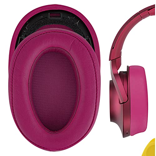 Geekria Replacement Ear Pads Compatible with Sony MDR-100ABN, WH-H900N Headphones, Ear Cushions (Bordeaux Red) - color: Bordeaux Red