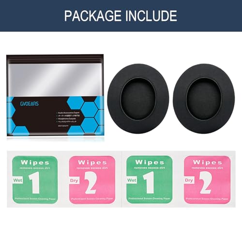 Cooling-Gel Ear Pads Cushions for Razer Kraken Pro V2 & Razer Kraken 7.1 V2 | Replacement Ear Cups Earmuffs Made of Ice Silk Fabric & Memory Foam, Easy Installation - Black