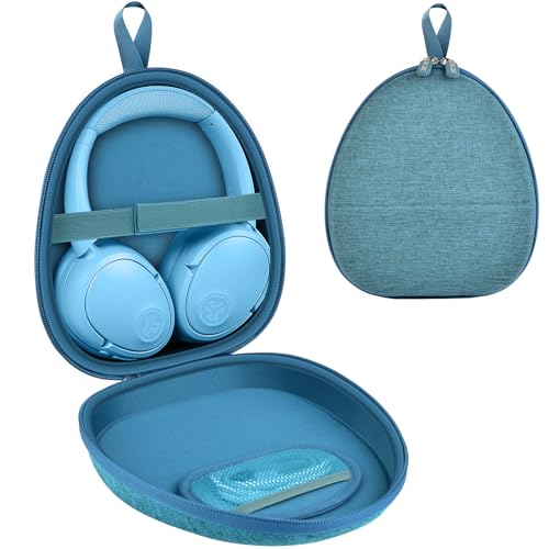 GWCASE Headphone Travel Case with Secure Strap and Accessory Pocket, Green | Hard Shell Protection, Fits Most Foldable Over-Ear Headphones, 7.87 x 6.8 x 0.9 in Interior, for Music Fans, Case Only - color: Green