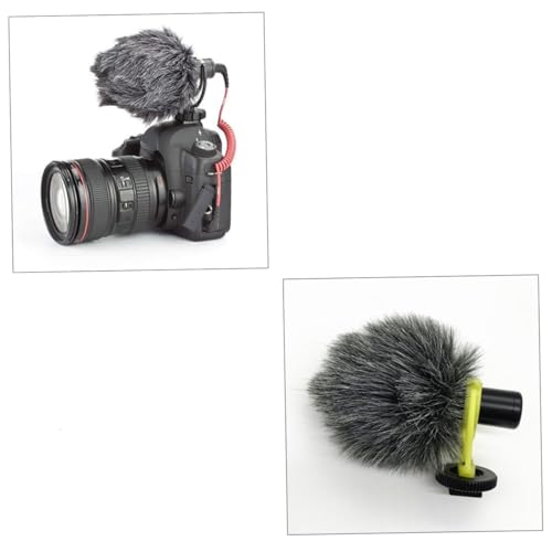 UPKOCH Mic Furry Windscreen for Camera Microphone Protective Cover Accessory Premium Quality Windproof Design for Enhanced Outdoor Shooting