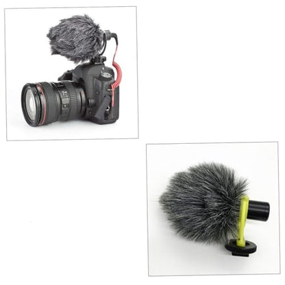 UPKOCH Mic Furry Windscreen for Camera Microphone Protective Cover Accessory Premium Quality Windproof Design for Enhanced Outdoor Shooting