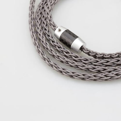 4.4mm to Dual 3.5mm / 2.5mm Male Cable Compatible for Hifiman HE4XX HE400S, HE-400i Headphones 8 Core Braided Silver Plated Replacement Audio Upgrade Cable 2M (4.4mm to Dual 2.5mm Male)