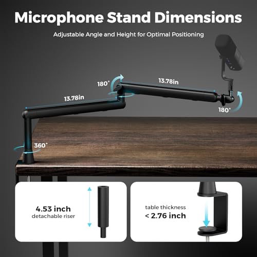 NearStream ST20 Adjustable Microphone Stand with 1/4", 3/8" & 5/8" Adapters