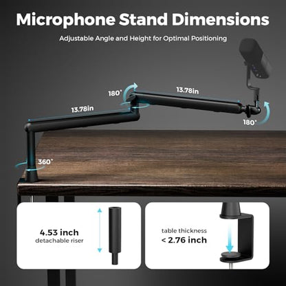 NearStream ST20 Adjustable Microphone Stand with 1/4", 3/8" & 5/8" Adapters