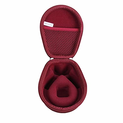 Hermitshell Case for AfterShokz Trekz Air/AfterShokz Aeropex/Titanium Mini/Shokz OpenRun Pro/SHOKZ OpenRun Pro 2 Open Ear Wireless Bone Conduction Headphones AS650 / AS800 (Canyon Red) - color: Canyon Red