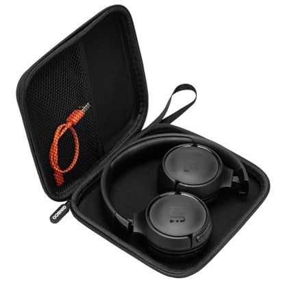 Ginsco Ultra-Slim Case Compatible with JBL Tune 510BT Bluetooth Headphones, with JBL Tune 520BT/670NC Live 460NC, Wireless On-Ear Headphones, Travel Carrying Headphone Case (Black) - color: Black