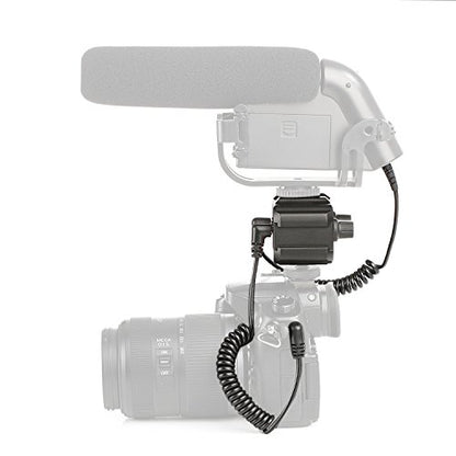 Saramoni SR-AX100 Dual Channel Audio Adapter 3.5mm Jack Microphone Mixer for DSLR Camera