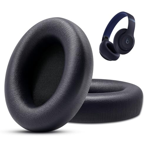 Ear Pads Replacement for Studio Pro - GVOEARS Ear Cushions for Beats Studio Pro Wireless Over Ear Headphones, Protein Leather Strong Adhesive (Navy Blue) - color: Navy Blue