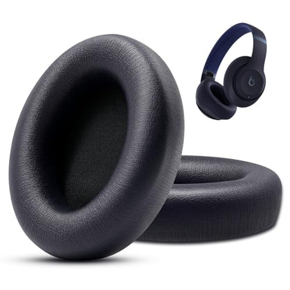 Ear Pads Replacement for Studio Pro - GVOEARS Ear Cushions for Beats Studio Pro Wireless Over Ear Headphones, Protein Leather Strong Adhesive (Navy Blue) - color: Navy Blue