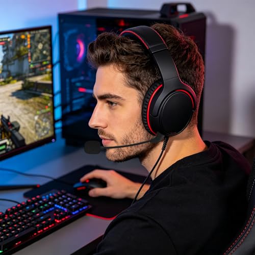 Replacement Mic Boom Compatible with Kingston HyperX Cloud II 2nd Gen/Cloud Core/Cloud Pro/CloudX Gaming Headsets – 3.5mm Detachable Straight Plug Microphone for Wired Headphones - size: Straight End Mic