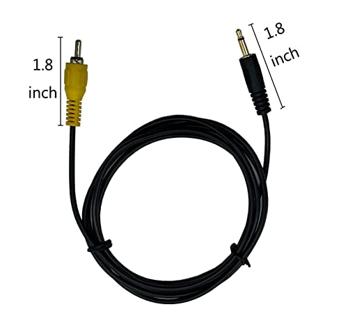 3.5mm to RCA Cable, 6FT Gold Plated 3.5mm 1/8 inch Mono TS Male Plug to RCA Male Audio Video Cable