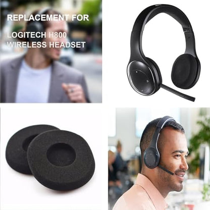 H800 Replacement Ear Pads Compatible with Logitech H800 Wireless Headset, Soft and Durable Sponge Ear Cushions, Replacement Foam Earpads