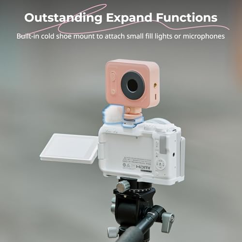 SmallRig Furry Windscreen Kit (2pcs) for Canon EOS R50 V Camera, Cold Shoe Adapter with Wind Muff, Noise-Reduction, Includes Gray and White, for Light Microphone Attachment - 5434
