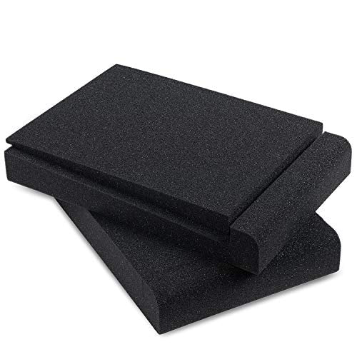 Sound Addicted - Studio Monitor Isolation Pads for 5 Inch Monitors, Pair of Two High Density Acoustic Foam which Fits Most Speaker Stands | SMPad 5 - size: for 5'' Speakers
