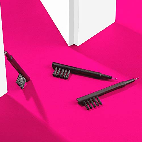Mudder 12 Pieces Hearing Aid Cleaning Tools Kits Hearing Aid Amplifier Cleaner Brushes Accessories with Wax Loop and Magnet Gifts for Relatives and Friends