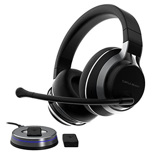 Turtle Beach Stealth Pro Multiplatform Wireless Noise-Cancelling Gaming Headset for PS5, PS4, PC, Mac, Mobile – Swappable Batteries – Black - style: Stealth Pro PlayStation