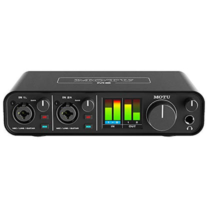 Motu M2 2x2 USB-C Audio Interface with XLR-XLR Cable Bundle