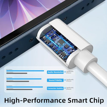 [MFi Certified] 2 Pack Lightning to 3.5mm Headphone Jack Adapter, Lightning to 3.5mm Adapter for iPhone 15/14/13/12/11/X/XS/8/7, Compatible with Headphones, Earbuds & Audio Devices