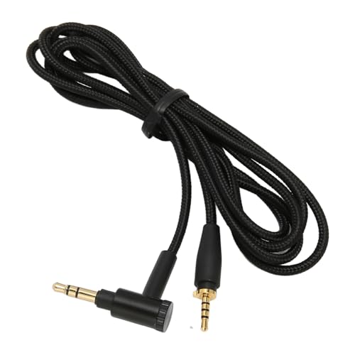 Diyeeni 3.5mm Audio Cable 90 Degree Right Angle, 1.5m/4.9ft Nylon Aux Cord for XL, Compatible with Car, Tablets, Headset, Gold Plated 3.5mm Male to Male Audio Cable