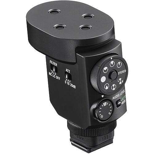 Sony Digital Shotgun Microphone ECM-M1,Black | Shoe support for battery-free & cable-free operation, Versatile selection of eight audio recording modes, Multi, Interface