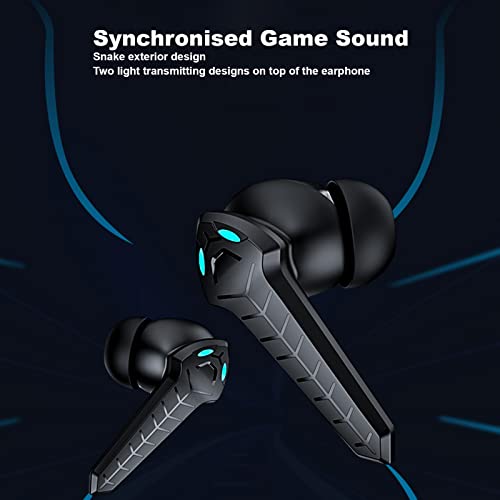 Low Latency Bluetooth Gaming Earbuds 45ms Dual Modes Wireless Earphone Stereo Sound with Built in Mic for Phone Laptop PC, 13mm Driver, 8H Battery (White) - color: White