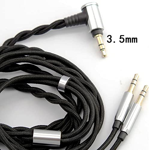 Monitor Headphone Cable,Dual 3.5mm Over-Ear Headphone Wire,High Purity Oxygen Free Copper AUX Cord Compatible with Hifiman HE560 Meze 105 AER MDR Z1R for Musicians Audiophiles 3.5mm - style: 3.5mm Plug