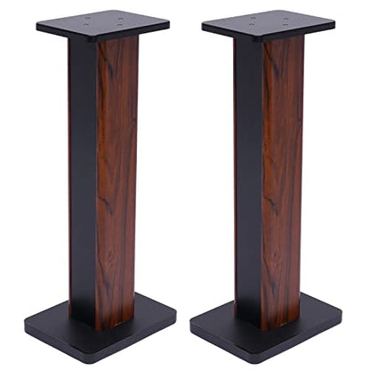 Pair Speaker Bookshelf Stands, 28 Inch Universal Speaker Stand, Reduce Vibration Improve Sound Performance, Surround Sound Speaker Stand with Cable Management, for Speakers Under 15"