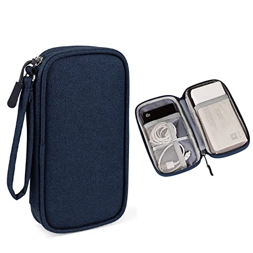 Digital Data Cable Storage Bag Waterproof U Disk Hard Drive Headset Multi-Function Storage Bag - color: Black