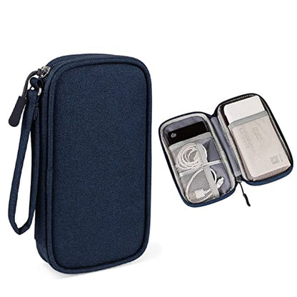 Digital Data Cable Storage Bag Waterproof U Disk Hard Drive Headset Multi-Function Storage Bag - color: Black