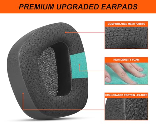Replacement Ear Pads Cushions for Corsair Void/Void Pro/Void Pro RGB -Black | Also for Void V2 / Void Pro RGB SE/Void Pro Elite/Surround Wired & Wireless RGB Gaming Headsets, Earpads with Mesh Fabric - style: Mesh&Leather