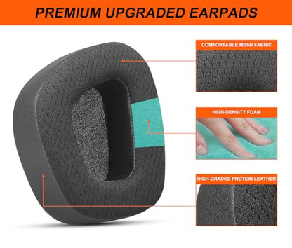 Replacement Ear Pads Cushions for Corsair Void/Void Pro/Void Pro RGB -Black | Also for Void V2 / Void Pro RGB SE/Void Pro Elite/Surround Wired & Wireless RGB Gaming Headsets, Earpads with Mesh Fabric - style: Mesh&Leather