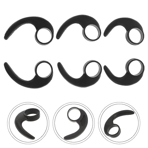 Generic Silicone Ear Wings 6Pcs for 10Mm Earbuds Hook Clips Anti-Slip Earphone Stabilizers Sports Ear Hooks Comfortable Fit for Exercise