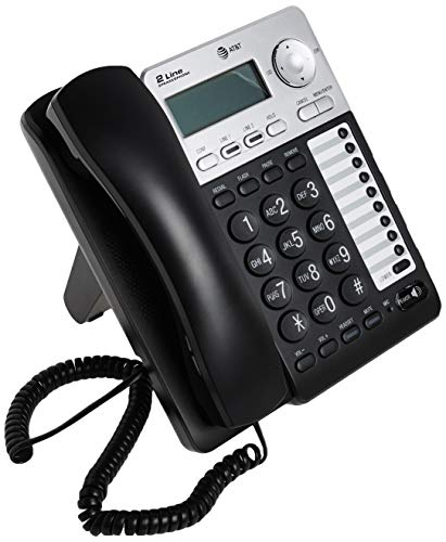 AT&T ML17929 2-Line Corded Telephone, Black (Pack of 2) - size: One Size (Pack of 2)