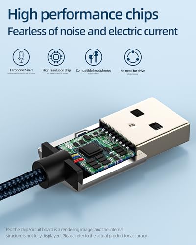 USB to 3.5mm Headphone Adapter AUX Jack Cable for iPhone Phone DAC Audio Headset Microphone Connector PC Jack Connector Digital Sound Adaptor Android Car Stereo Splitter