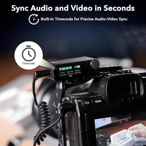 Saramonic Ultra Wireless Lavalier Microphone, 32-Bit Float Recording, Timecode Sync, Noise Cancellation, IPX5 Water Resistance, 984’ Range, 130dB SPL, for Cameras, Smartphones, Computers (ULTRA01)