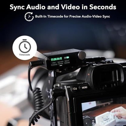 Saramonic Ultra Wireless Lavalier Microphone, 32-Bit Float Recording, Timecode Sync, Noise Cancellation, IPX5 Water Resistance, 984’ Range, 130dB SPL, for Cameras, Smartphones, Computers (ULTRA01)