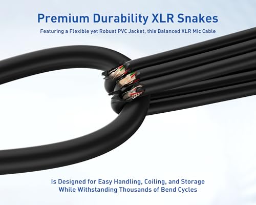 4 Channel 1/4" TRS to XLR Snake Cables 15ft 2 Pack - 6.35mm Jack Stereo Audio Balanced Line to XLR Female Cables - size: 4-Channel 15 Feet, style: Trs to Xlr Female