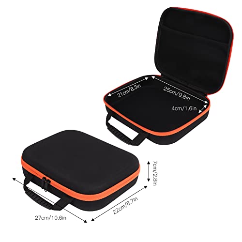 Sonew Tool Storage Bag,Tool Pouch Bag, Wide Mouth Tool Bag, Oxford Fabric Accessory Storage Case, for Electric Grinder Drill - size: Short