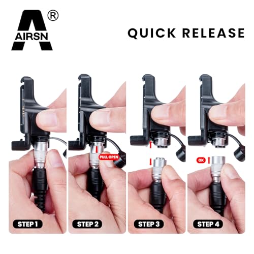 Quick Disconnect Police Lapel XTS2500 Radio Earpiece for M0torola XTS5000 XTS3000 Walkie Talkie Law Enforcement Surveillance Headset - style: Quick Disconnect Style