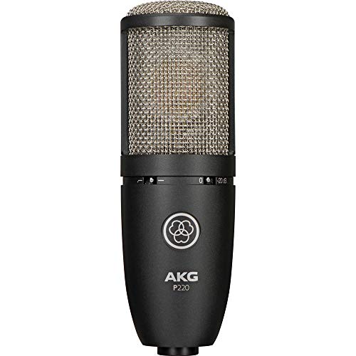 Motu M4 4x4 USB Audio Interface with AKG Project Studio P220 Condenser Mic, HPC-A30 Studio Monitor Headphones & XLR Cable Bundle