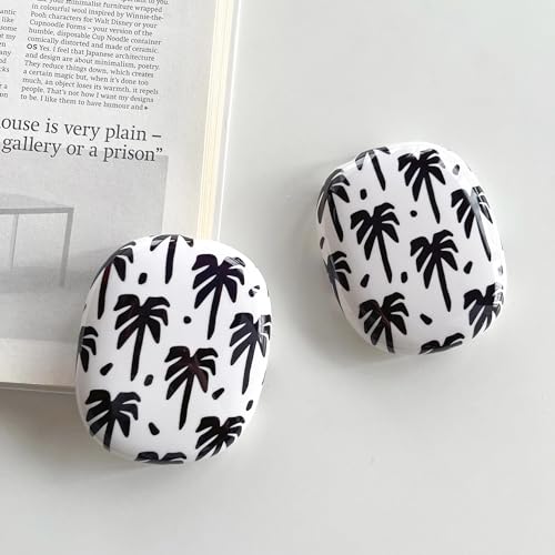 Case Compatible with AirPods Max Headphones, Soft TPU Cute Coconut Tree Anti-Scratch Protective Ear Cup Covers Headphone Cases for Woman Kids - color: coconut tree