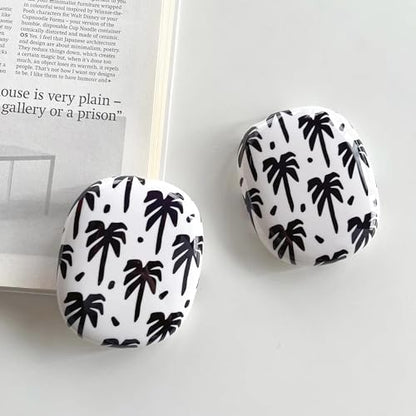 Case Compatible with AirPods Max Headphones, Soft TPU Cute Coconut Tree Anti-Scratch Protective Ear Cup Covers Headphone Cases for Woman Kids - color: coconut tree